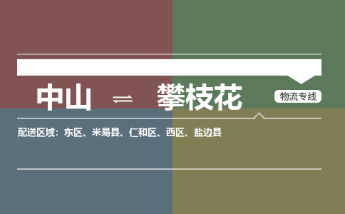 中山到攀枝花专线物流公司-中山到攀枝花物流专线-诚信立足